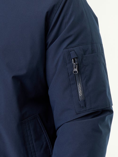 Fliegerjacke mit geripptem Strickkragen - Kiabi Fliegerjacke mit geripptem Strickkragen - Kiabi