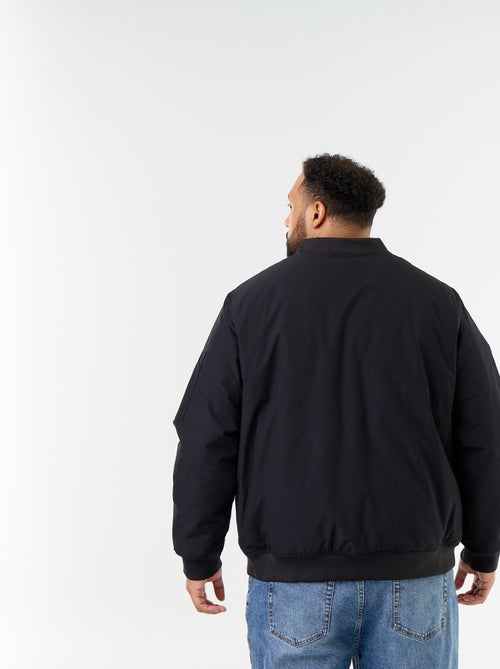 Fliegerjacke mit geripptem Strickkragen - Kiabi Fliegerjacke mit geripptem Strickkragen - Kiabi