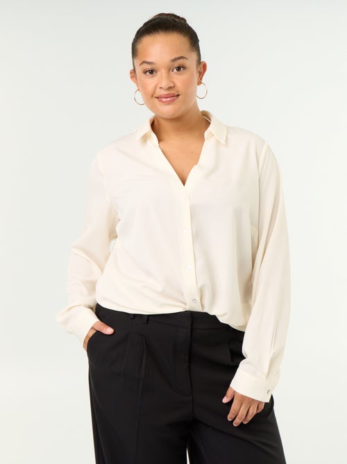 Fliessende einfarbige Bluse - Kiabi