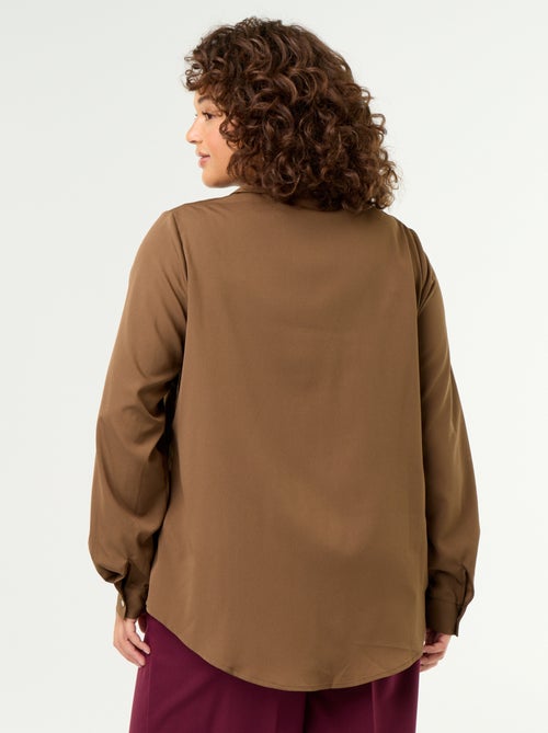 Fliessende einfarbige Bluse - Kiabi