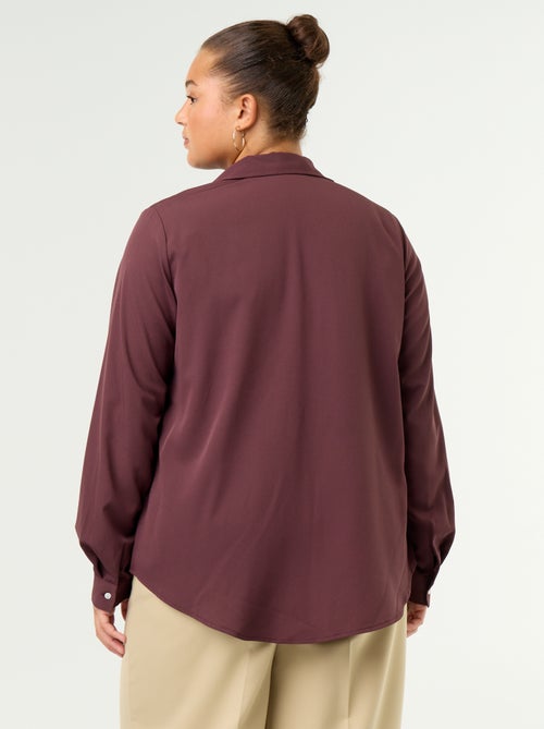 Fliessende einfarbige Bluse - Kiabi Fliessende einfarbige Bluse - Kiabi