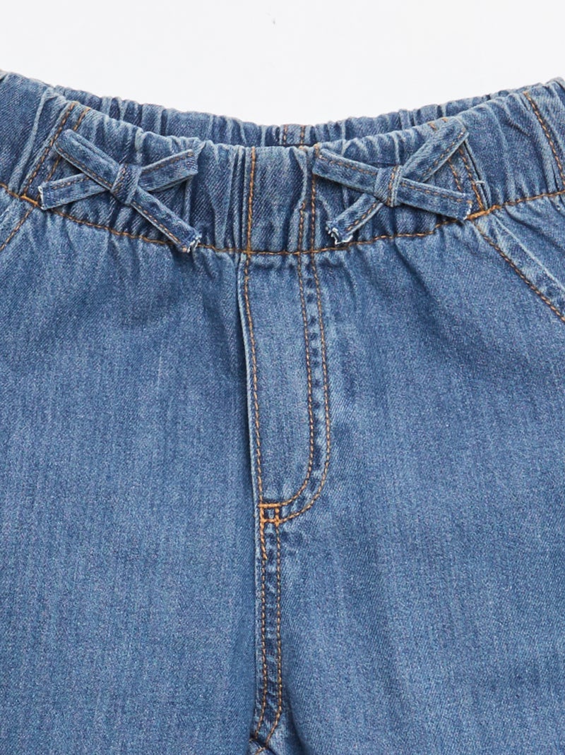 Fliessende Hose im Jeans-Look Dunkelblau - Kiabi