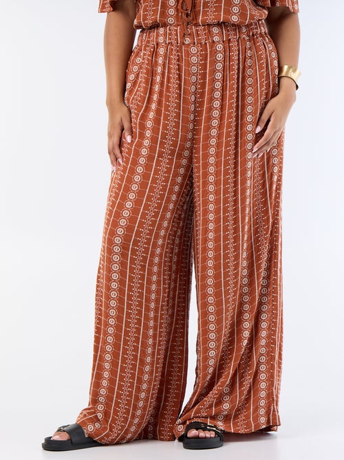 Fliessende Hose mit Stickereien - Kiabi