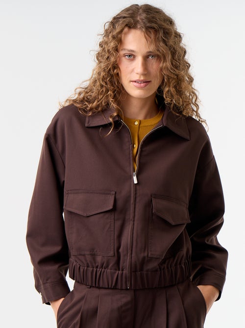 Fliessende Jacke mit Reissverschluss - Kiabi