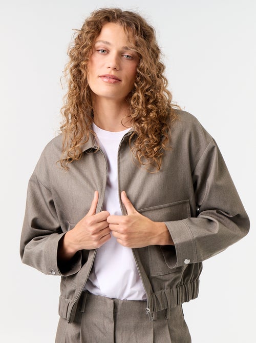 Fliessende Jacke mit Reissverschluss - Kiabi