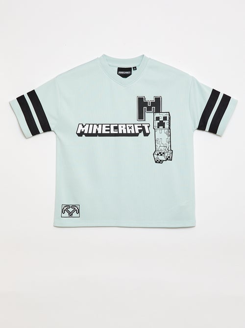 Fliessendes Sport-T-Shirt 'Minecraft' mit kurzen Ärmeln - Kiabi Fliessendes Sport-T-Shirt 'Minecraft' mit kurzen Ärmeln - Kiabi