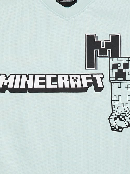 Fliessendes Sport-T-Shirt 'Minecraft' mit kurzen Ärmeln - Kiabi Fliessendes Sport-T-Shirt 'Minecraft' mit kurzen Ärmeln - Kiabi