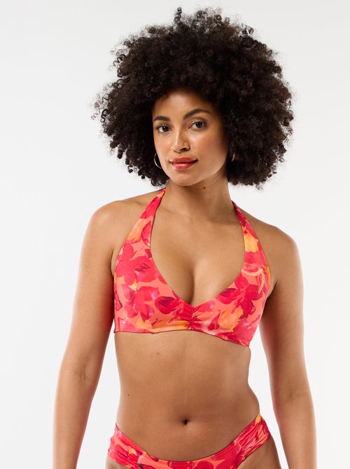 Floral Print Bikini Top - Kiabi