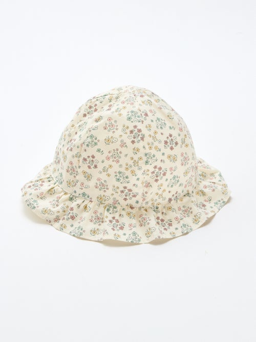 Floral Print Bucket Hat - Kiabi Floral Print Bucket Hat - Kiabi