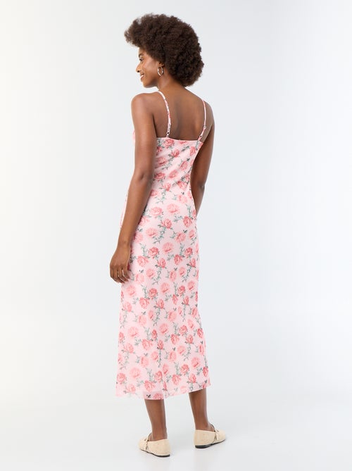 Floral Print Maxi Dress - Kiabi Floral Print Maxi Dress - Kiabi