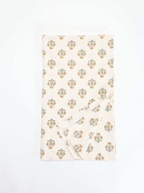 Floral print tablecloth 150x250 cm - Kiabi