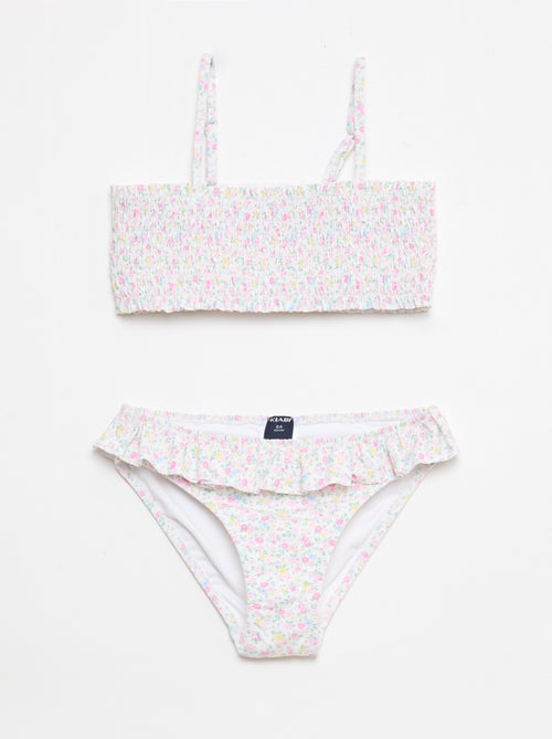 Floral Smocked 2-Piece Swimsuit - Kiabi