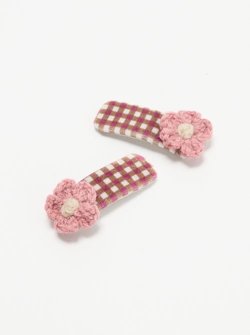 Flower-shaped crocodile clips - Kiabi