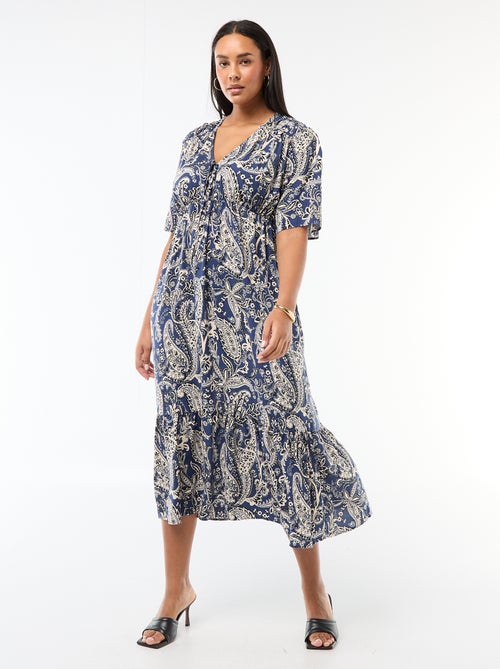 Flowing Printed Dress - Kiabi