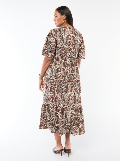 Flowing Printed Dress - Kiabi
