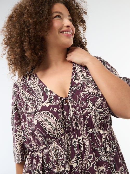 Flowing Printed Dress - Kiabi