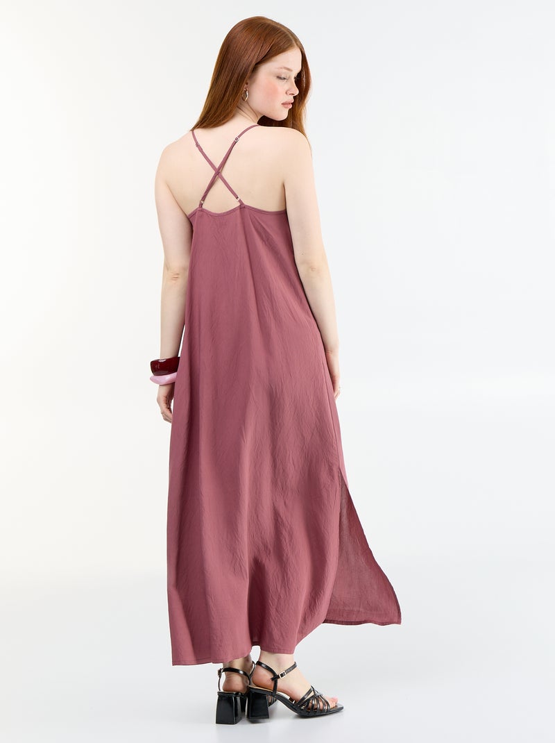 Flowy Long Dress Pink - Kiabi