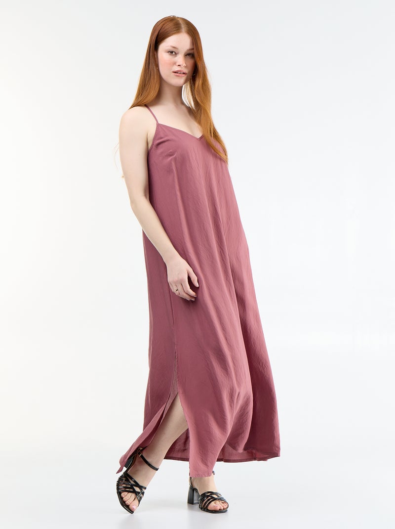 Flowy Long Dress Pink - Kiabi