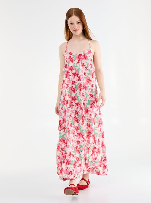 Flowy Long Dress - Kiabi Flowy Long Dress - Kiabi