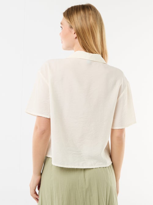 Flowy Short-Sleeved Blouse - Kiabi