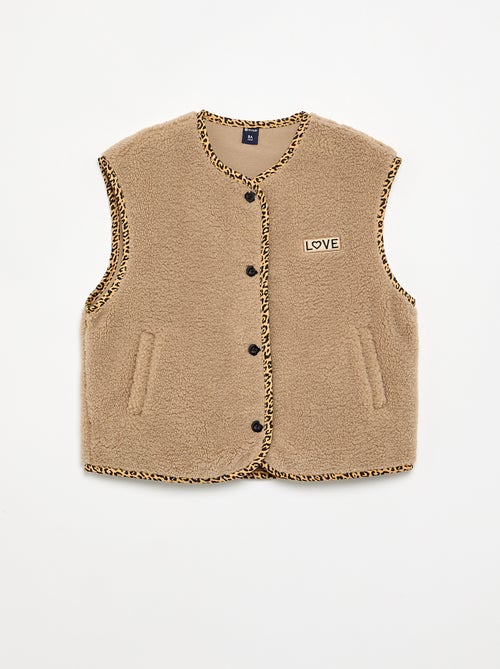 Fluffy Sleeveless Vest - Kiabi