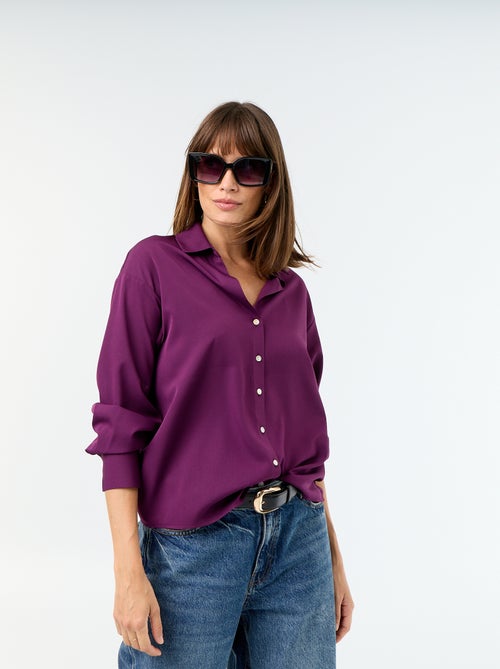 Fluid Plain Blouse - Kiabi