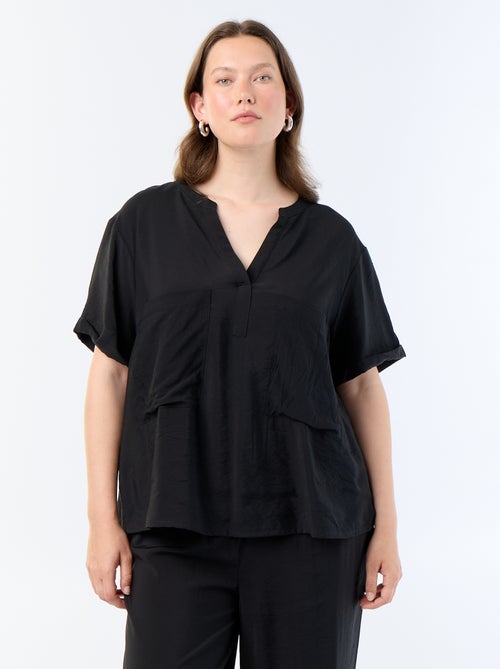 Fluid Viscose Kaftan Blouse - Kiabi Fluid Viscose Kaftan Blouse - Kiabi