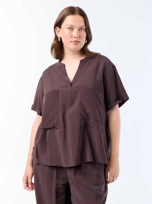 Fluid Viscose Kaftan Blouse - Kiabi Fluid Viscose Kaftan Blouse - Kiabi