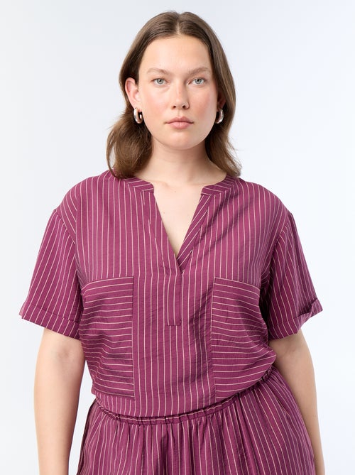 Fluid Viscose Kaftan Blouse - Kiabi Fluid Viscose Kaftan Blouse - Kiabi