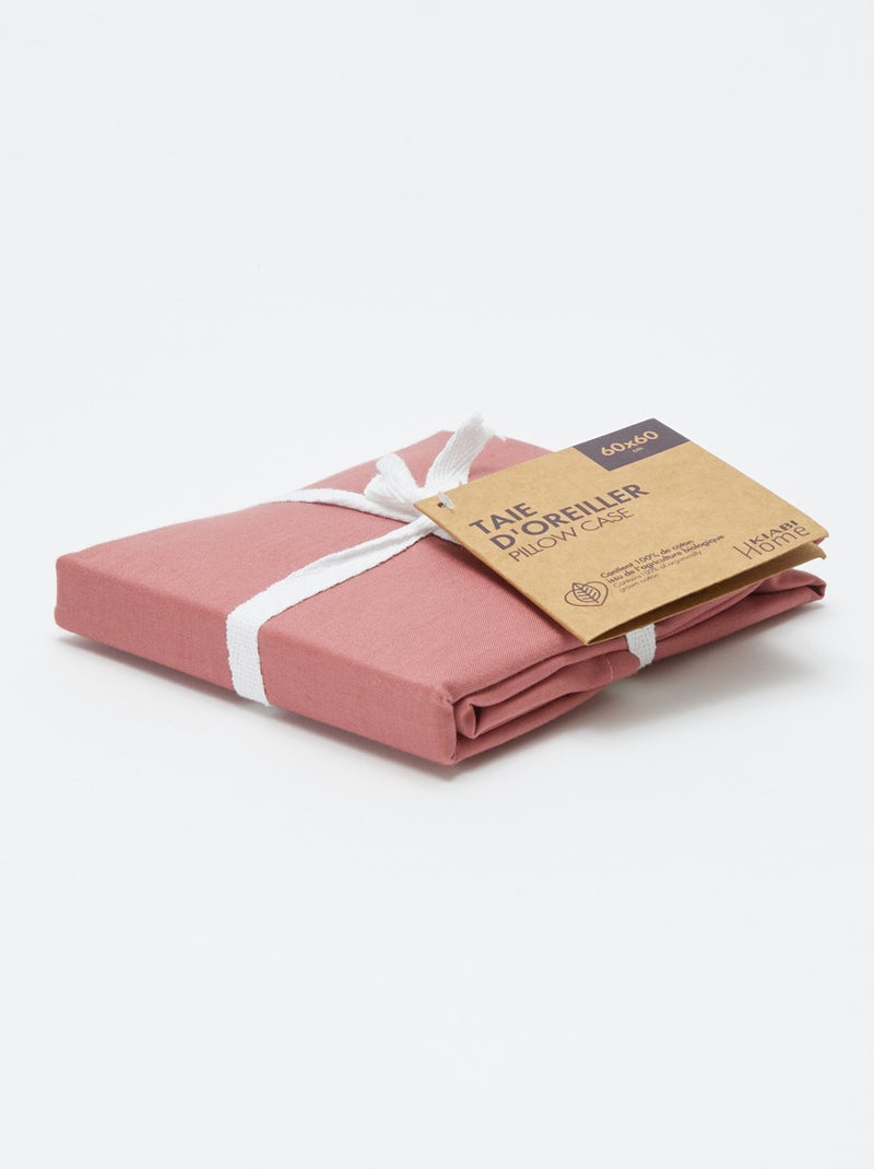 Fodera per cuscino tinta unita 63 x 63 cm - Kiabi Home ROSA - Kiabi