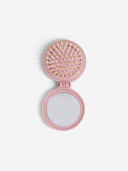 Foldable Hairbrush with Mirror - Kiabi