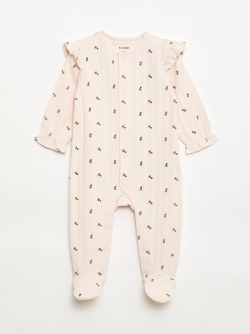 Footed Pajamas with Front Opening - Kiabi