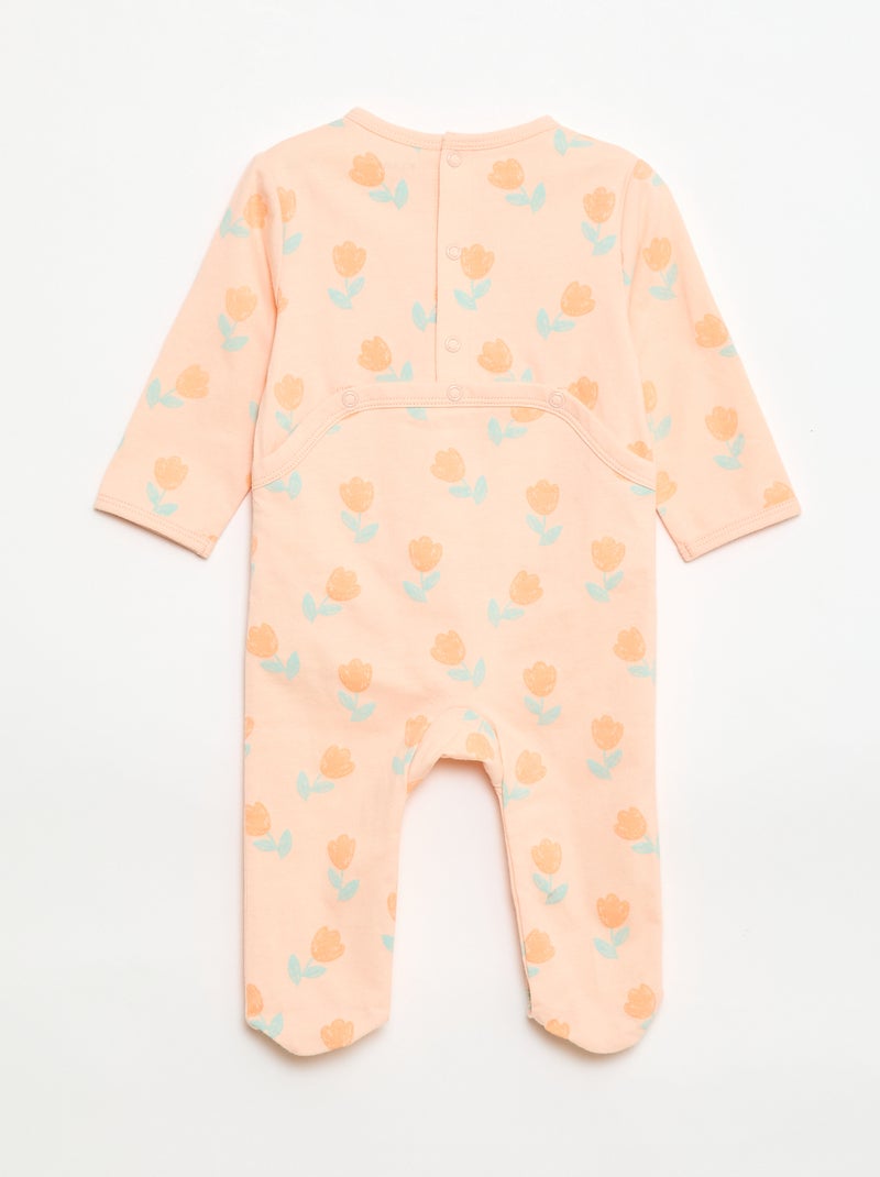 Footed Sleepsuit Orange - Kiabi