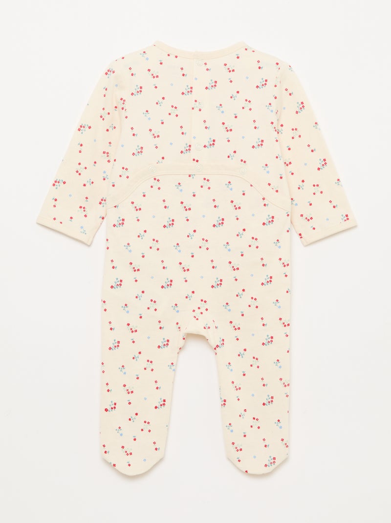 Footed Sleepsuit White - Kiabi