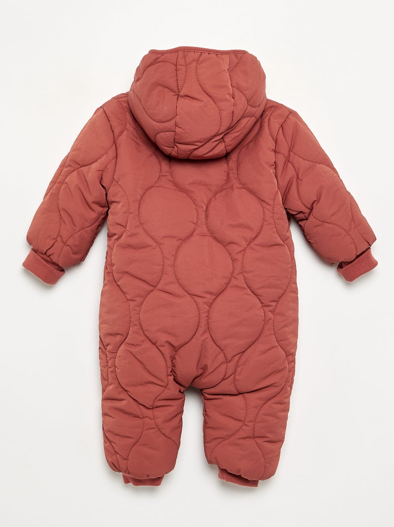 Footless Pram Suit Brown - Kiabi