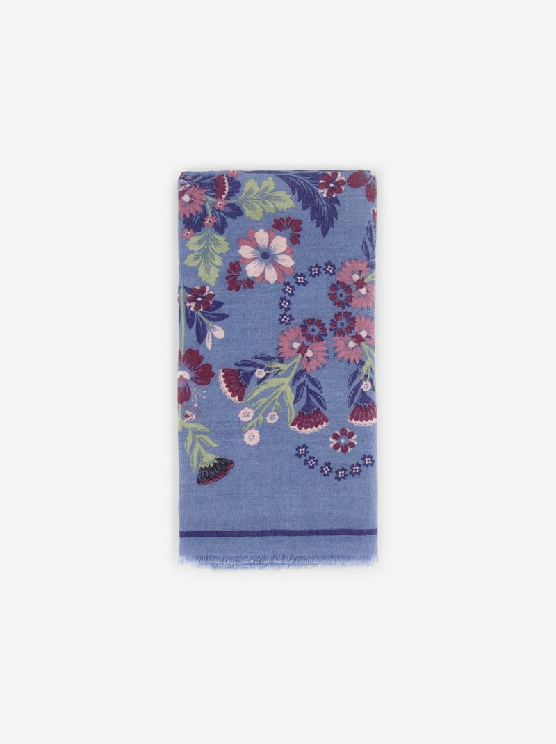 Foulard à motif Bleu - Kiabi