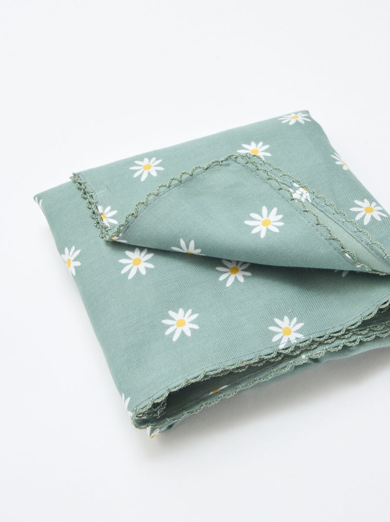 Foulard carré imprimé Vert - Kiabi