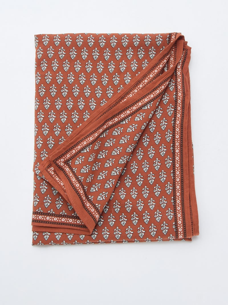Foulard con motivi India Marrone - Kiabi