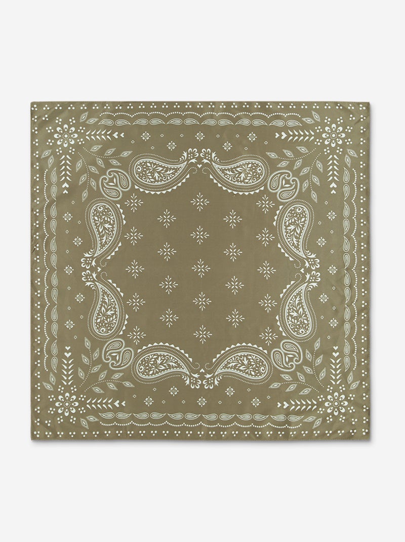 Foulard mit Muster Khaki - Kiabi