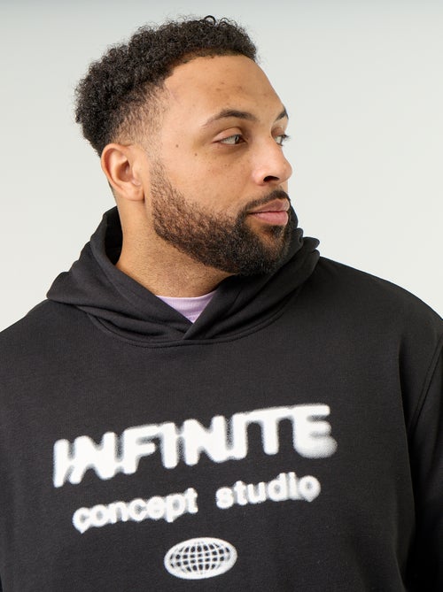 French Terry Hooded Sweatshirt - Kiabi