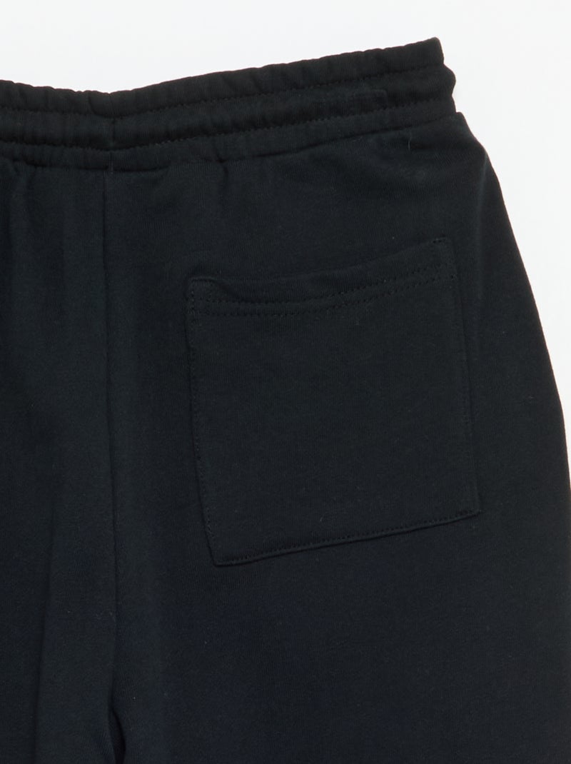 French Terry Jogger Pants Black - Kiabi