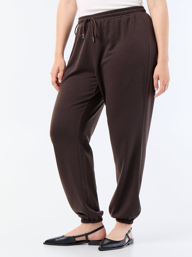 French Terry Joggers Brown - Kiabi
