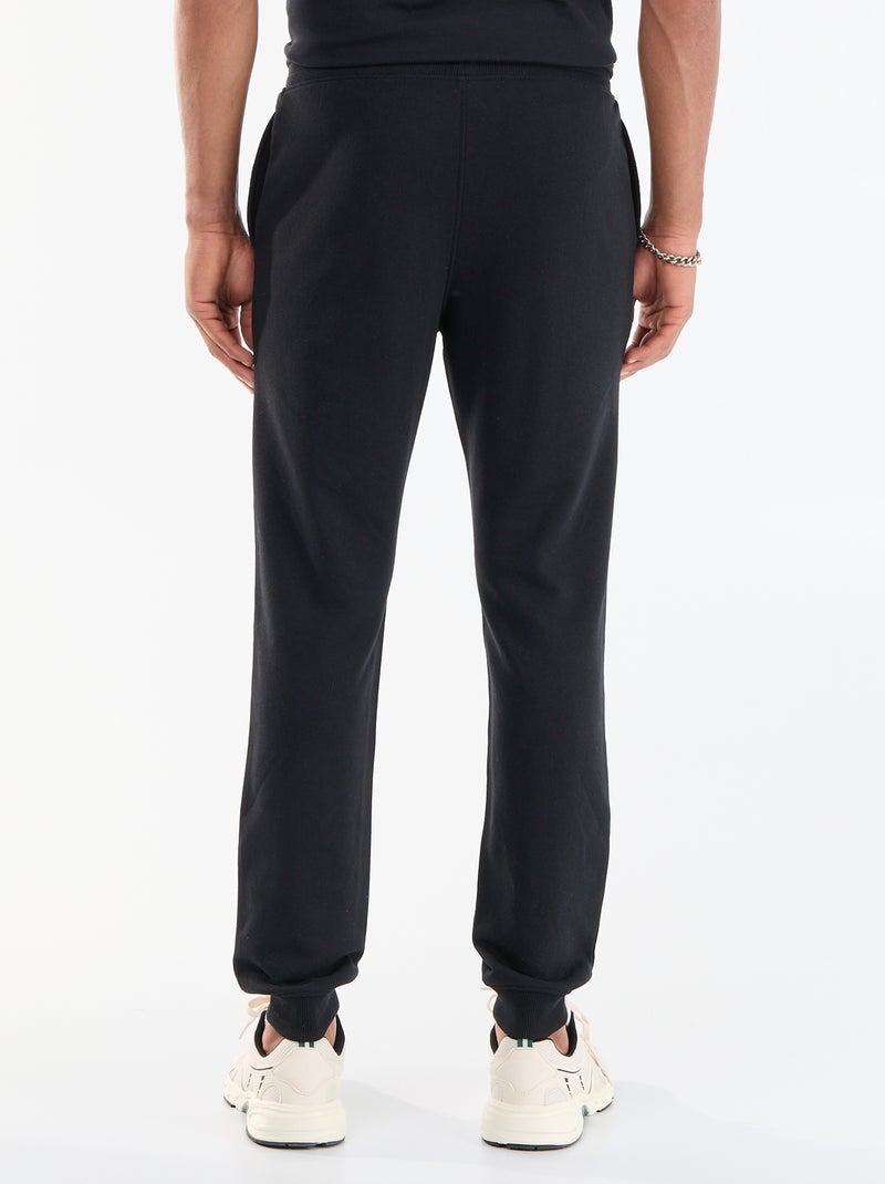French Terry Jogging Pants Black - Kiabi