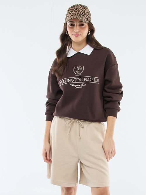 French terry long shorts - Kiabi