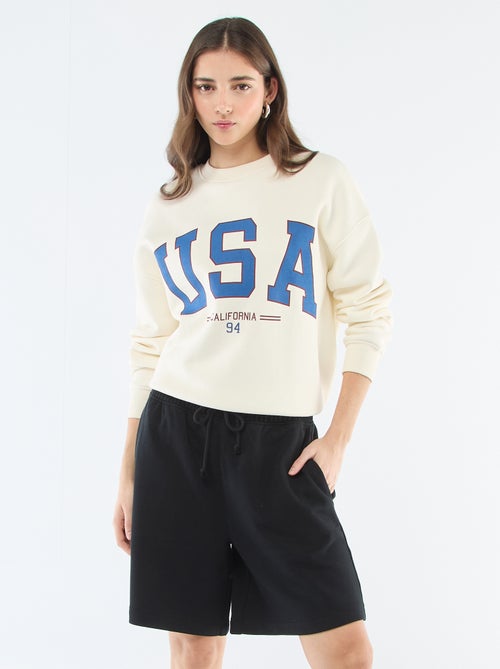 French terry long shorts - Kiabi