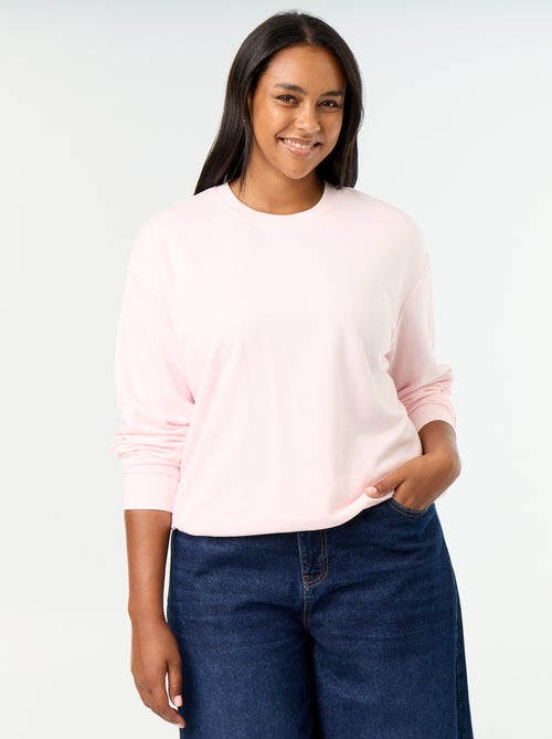 French Terry Round Neck Sweatshirt - Kiabi