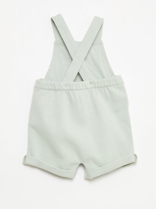 French terry short overalls with cotton straps - Kiabi