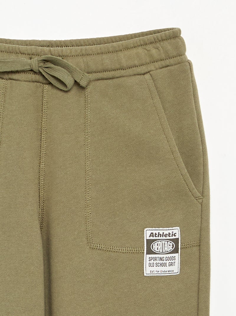 French Terry Sport Joggers Khaki - Kiabi