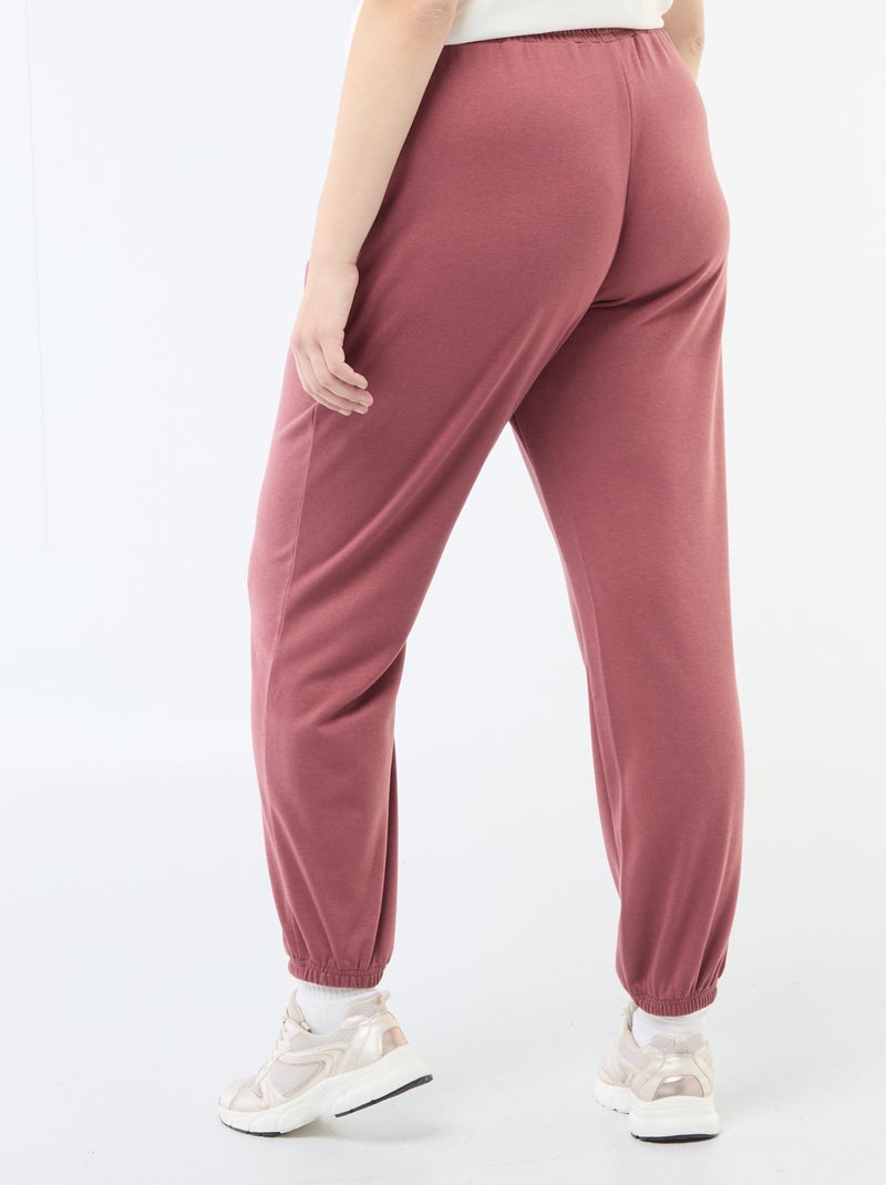 French terry sports joggers Red - Kiabi