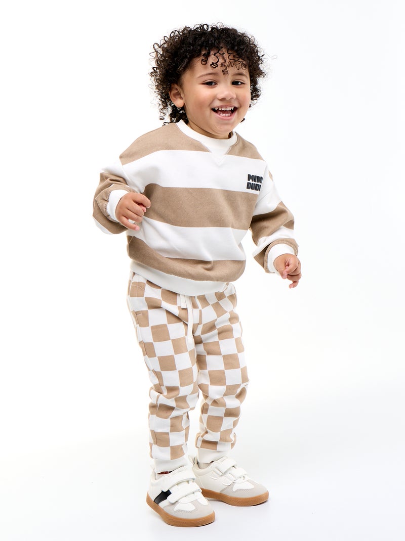 French Terry Sweatshirt Beige - Kiabi
